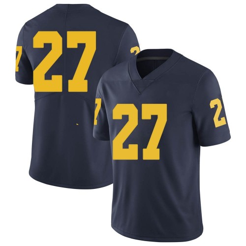 Hunter Reynolds Michigan Wolverines Youth NCAA #27 Navy Limited Brand Jordan College Stitched Football Jersey UZT4254NK
